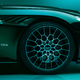 A photo of the 21 inch wheels on the new Aston Martin.